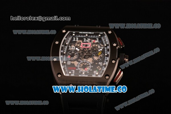 Richard Mille RM005 FM Asia Automatic PVD Case with Skeleton Dial and Black Inner Bezel - Click Image to Close